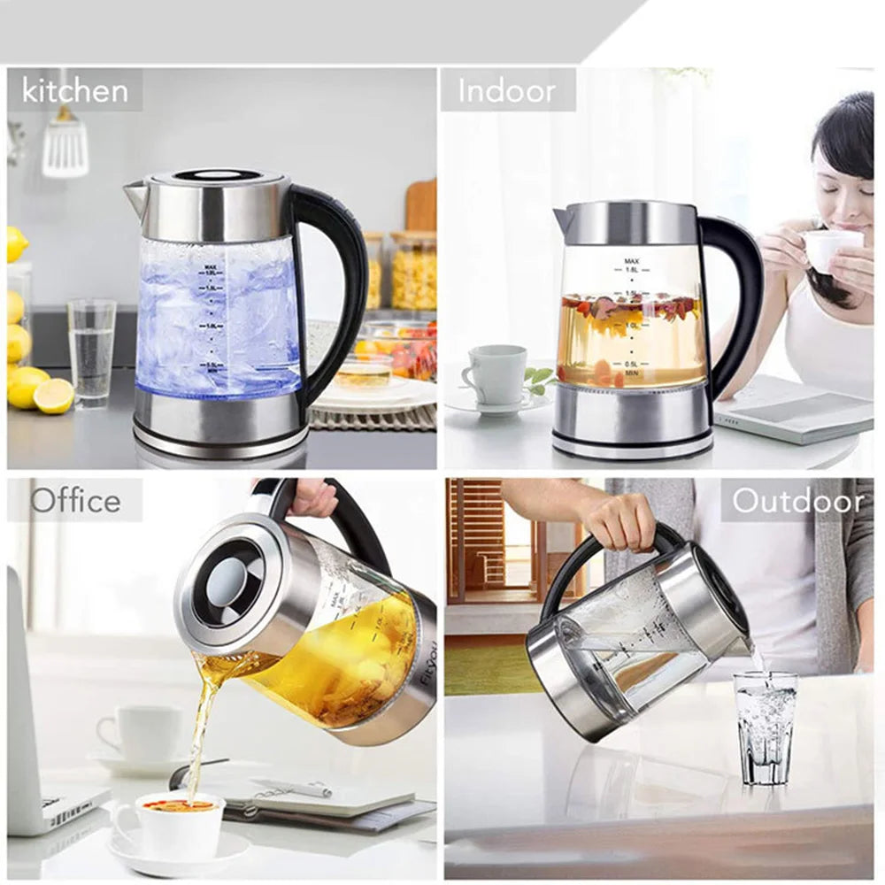 1.8L Portable Electric Kettle Teapot 1800W 220V