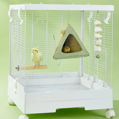 Bird Hammock Nest – Bamboo Hanging Parrot Sleeping House