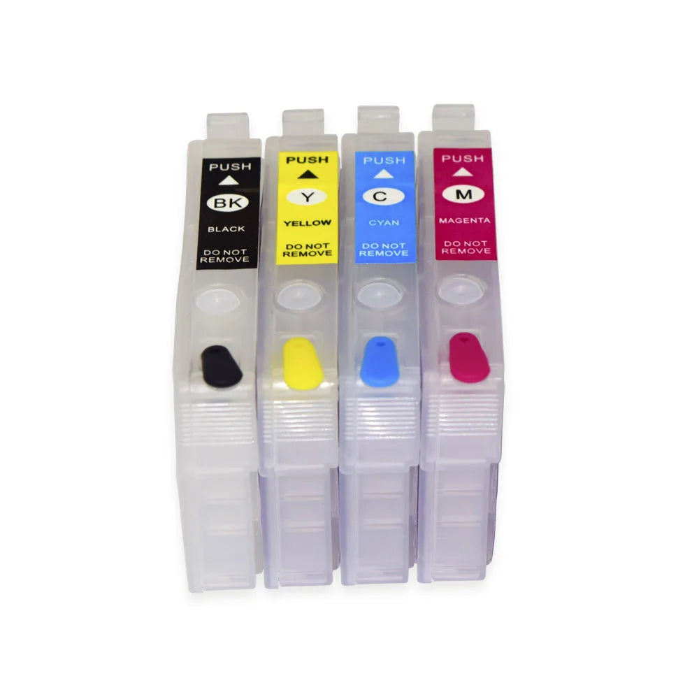 702 702XL Refillable Ink Cartridge NO Chip For Epson WorkForce Pro WF-3720 WF-3730 WF-3725 WF-3733 T702 T702XL Printers