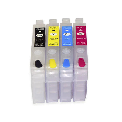 702 702XL Refillable Ink Cartridge NO Chip For Epson WorkForce Pro WF-3720 WF-3730 WF-3725 WF-3733 T702 T702XL Printers