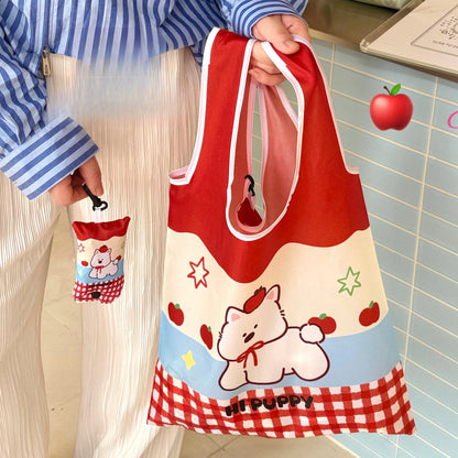 Cute Foldable Reusable Shopping Tote Bag