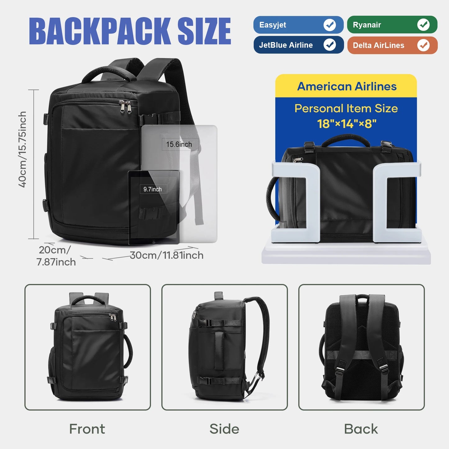 Travel Hand Luggage Backpack