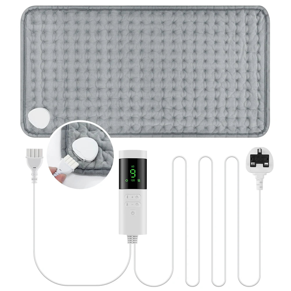 Adjustable Heated Therapy Pad with 9 Heat Levels & Timer