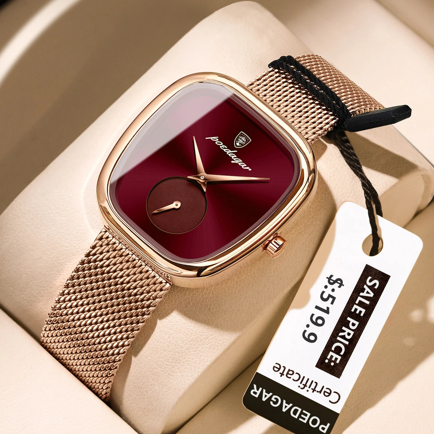 783W Women's Stainless Steel Mesh Quartz Watch