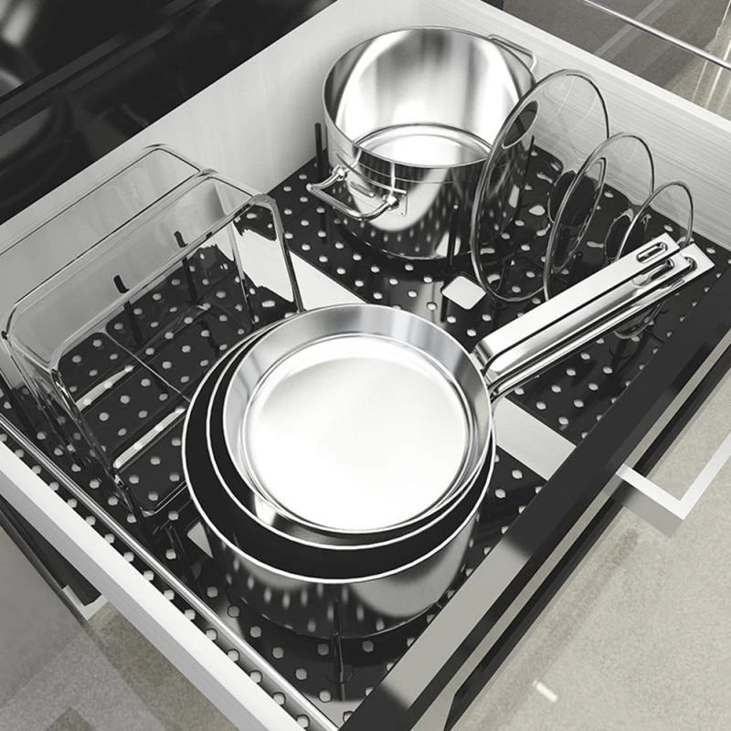 Adjustable Drawer Dish Drying Rack