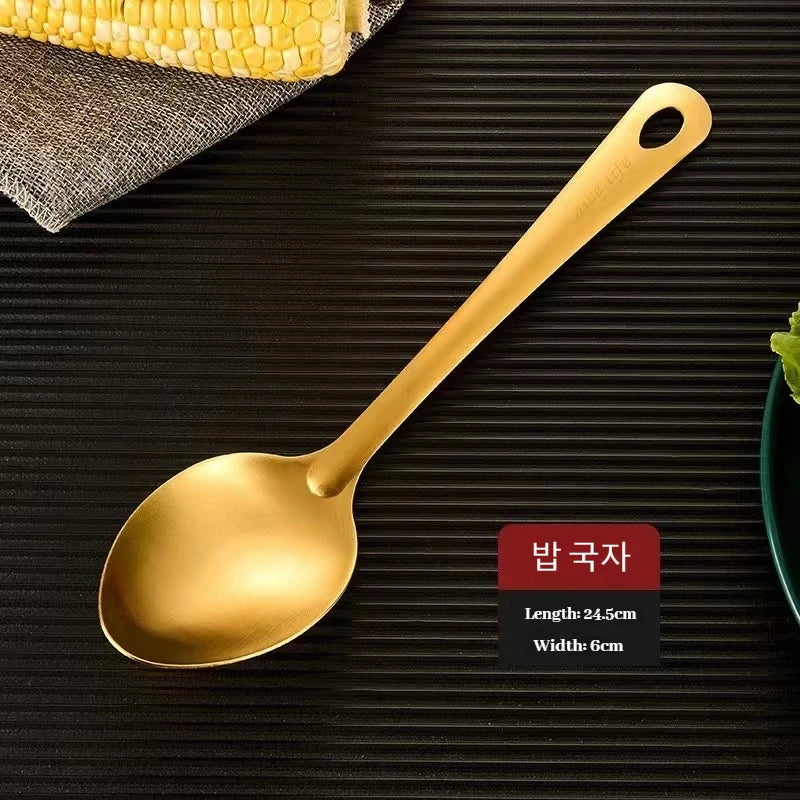 Gold Stainless Steel Kitchen Utensil Set