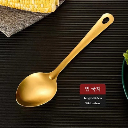 Gold Stainless Steel Kitchen Utensil Set