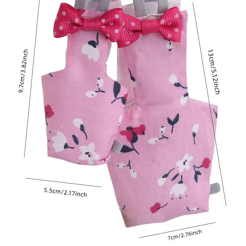Washable Bird Flight Suit & Diaper with Bow Tie