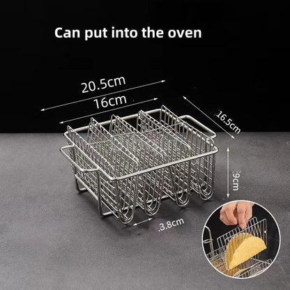 Stainless Steel Taco & Food Serving Rack