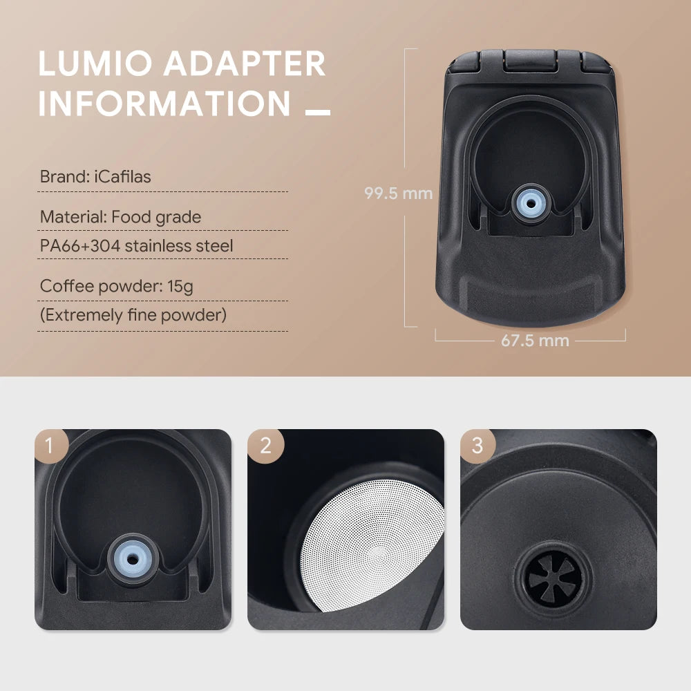 Reusable Coffee Adapter for Dolce Gusto Lumio EDG325