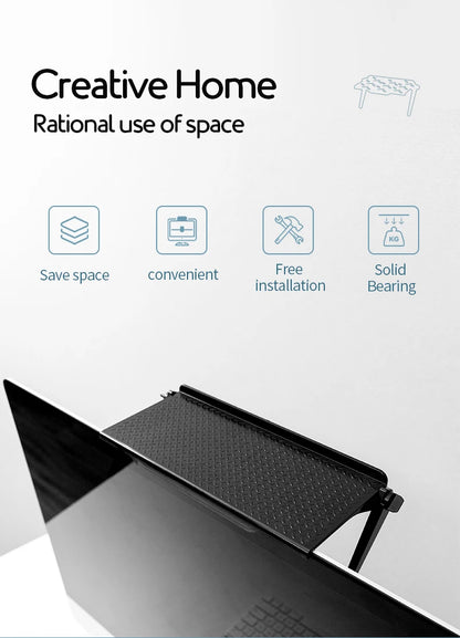 Adjustable Monitor Top Display Shelf