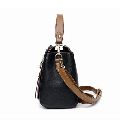 Small Designer-Style Shoulder Handbag with Zip Closure