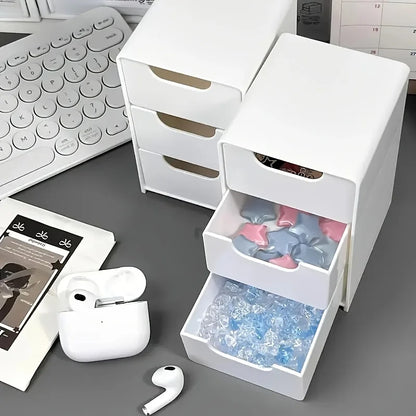 3 Tier Desk Organizer with Drawers