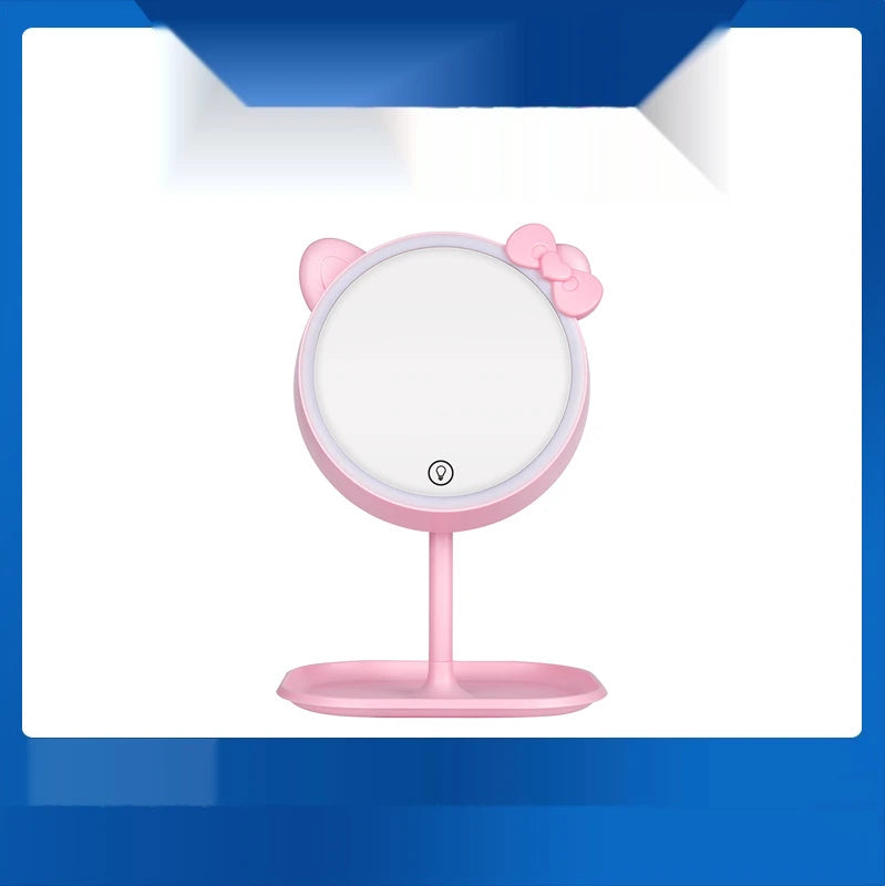 Pink LED Touch Screen Makeup Mirror