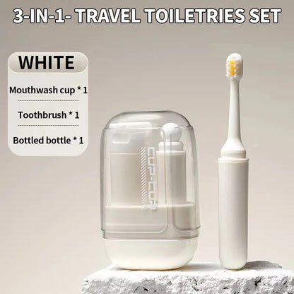3-in-1 Travel Toothbrush & Toiletry Storage Set