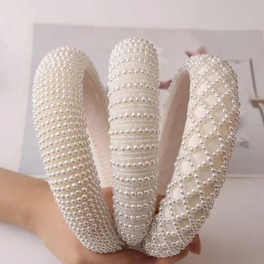 Pearl Hair Strap Headband for Women & Girls