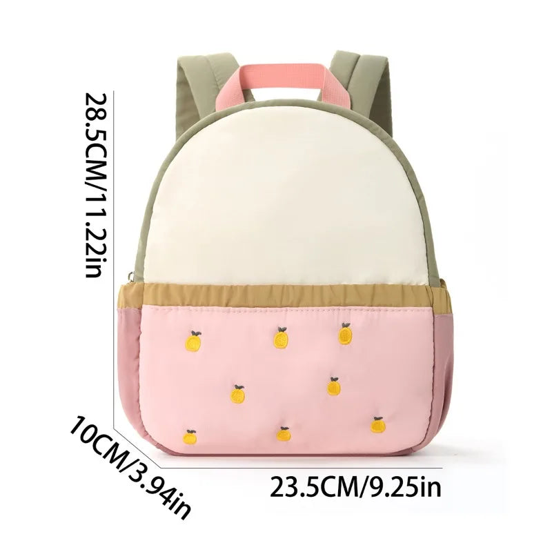 Apple Pattern Kids Preschool Backpack