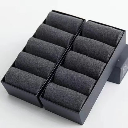 Men’s Cotton Business Crew Socks 10 Pairs