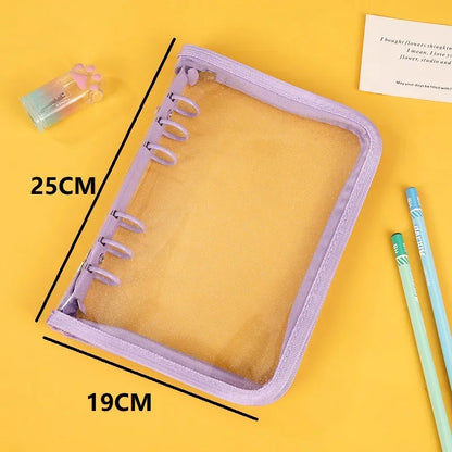 Transparent A5 Ring Binder Organizer