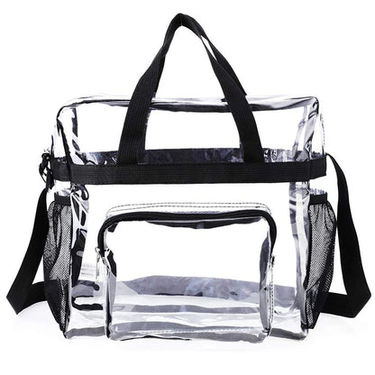 Portable Clear PVC Tote Shoulder Bag