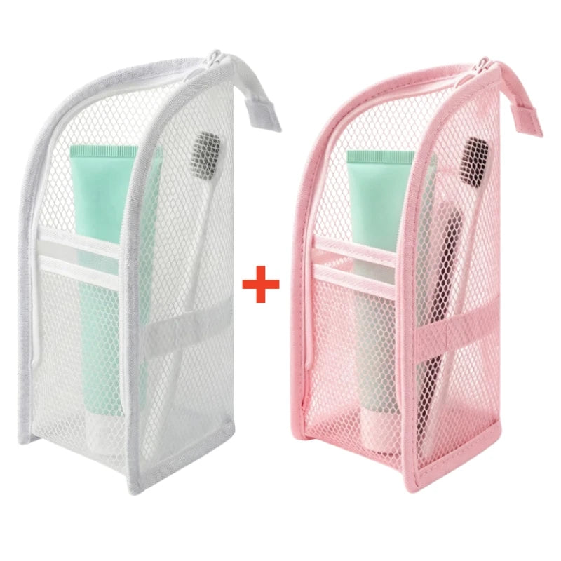 Standing Mesh Toiletry Travel Bag
