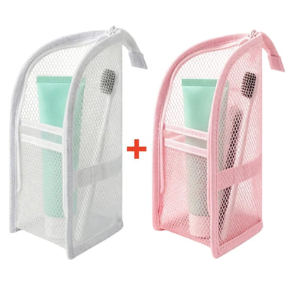Standing Mesh Toiletry Travel Bag