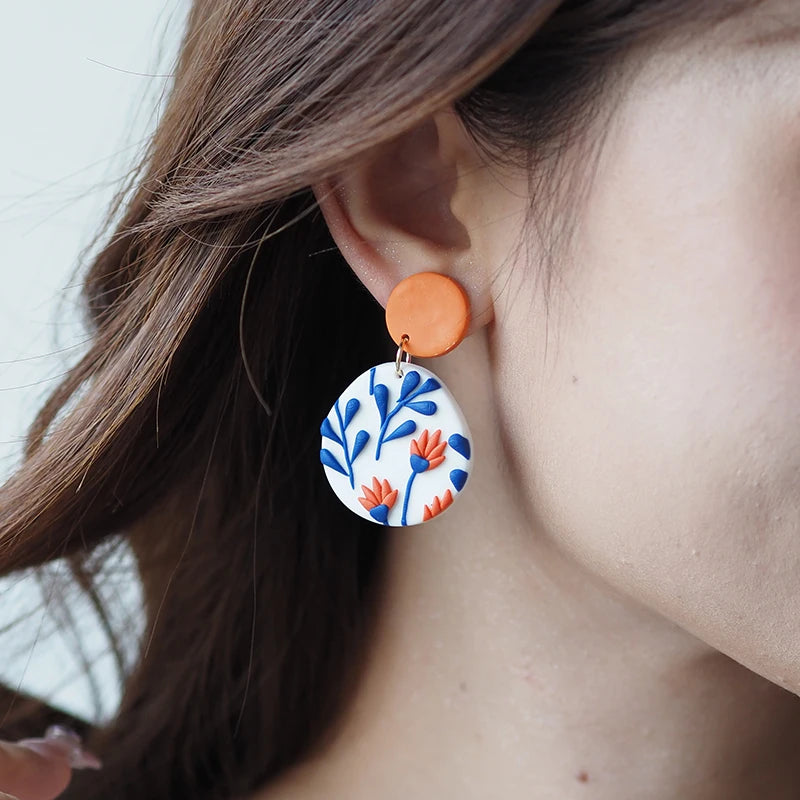 Classic Bohemiam Drop Bright Color Earrings