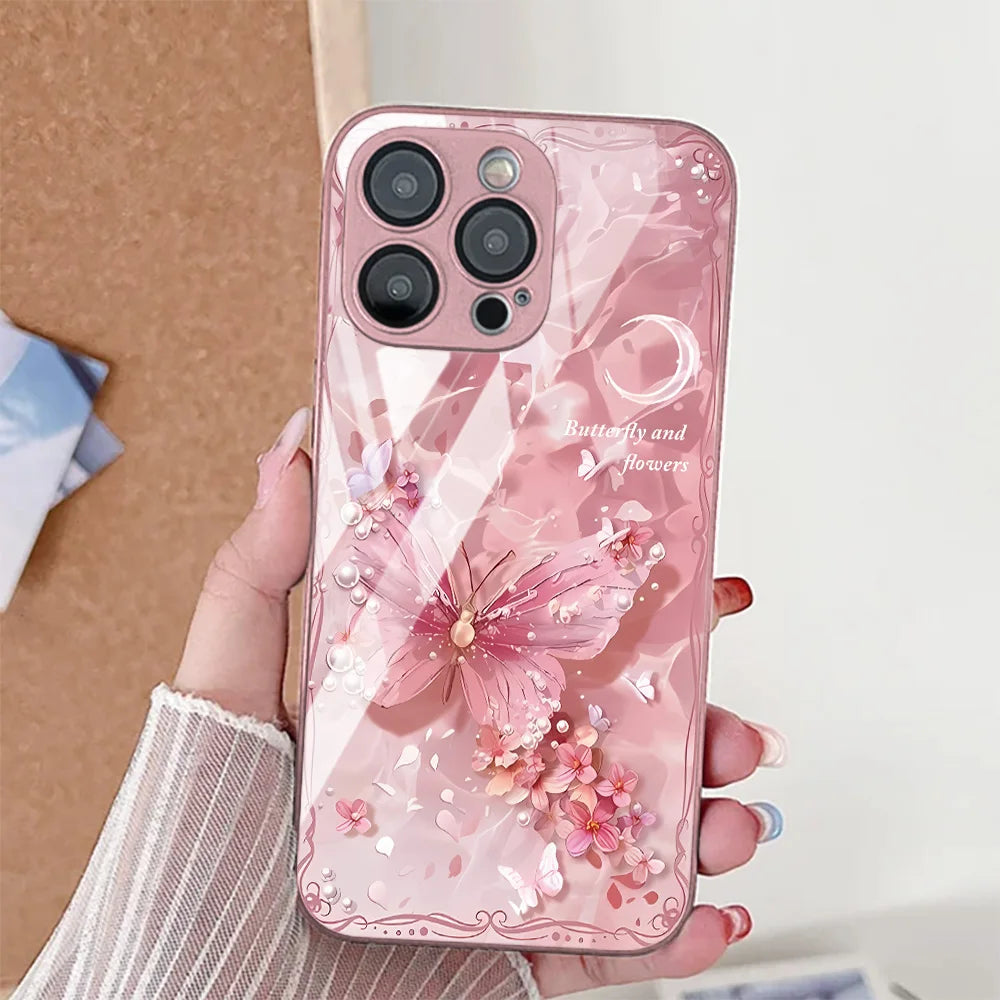 Mobile Phone Case – Butterfly Leopard Print Phone Case For iPhone