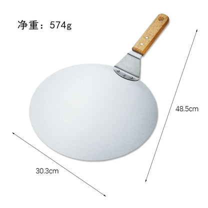 Stainless Steel Pizza Peel with Wooden Handle