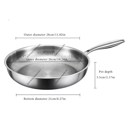 Titanium Stainless Steel Frying Pan