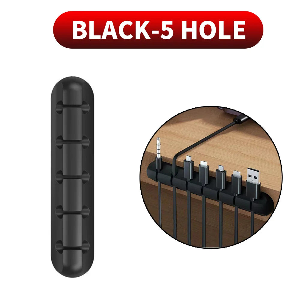 Adhesive Silicone Cable Holder Clips