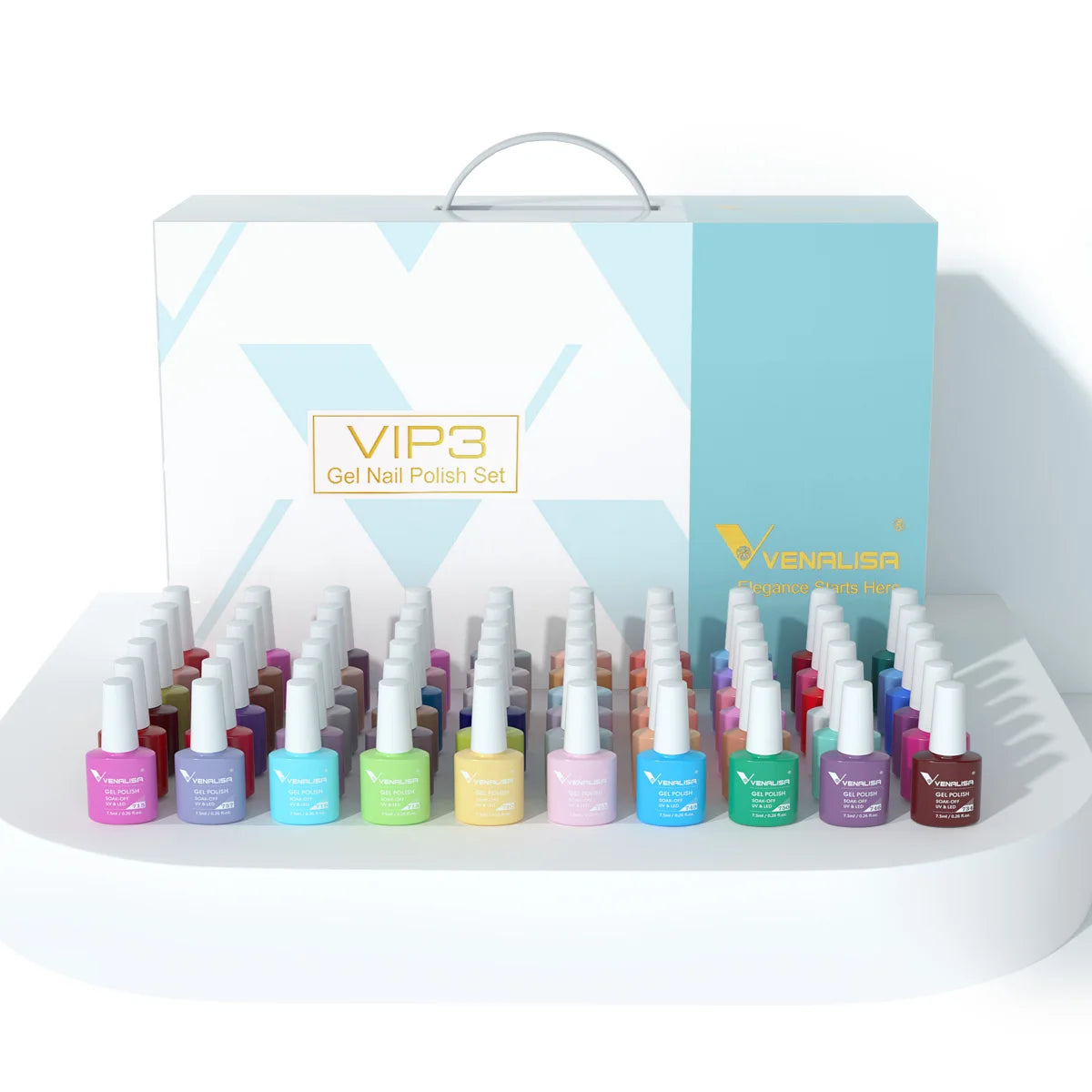 60 Colors UV LED Gel Nail Polish Kit