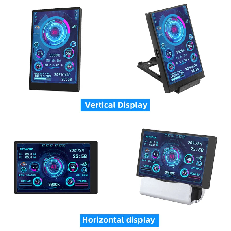 3.5” USB Type-C Secondary System Monitor