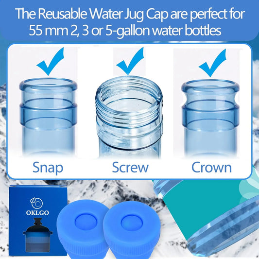 Reusable Silicone Water Jug Caps