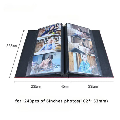 6-Inch PU Photo Album with 240 Pockets