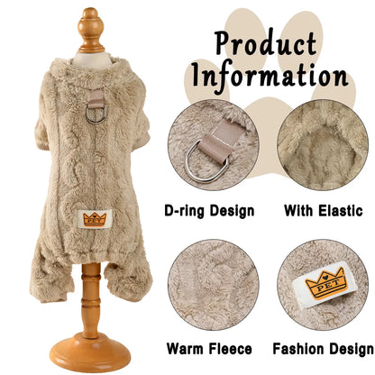 Soft Fleece Dog Jumpsuit