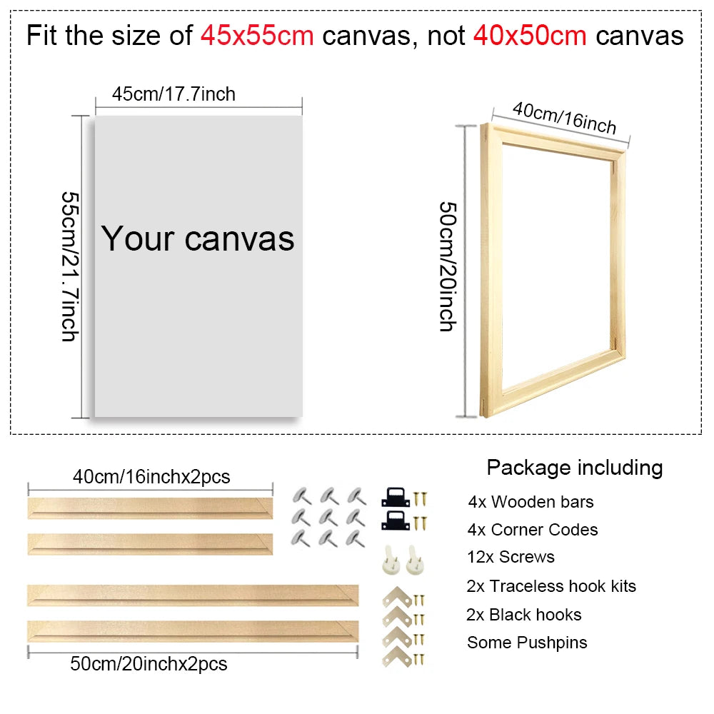 Wooden Canvas Frame for Paintings & Photos
