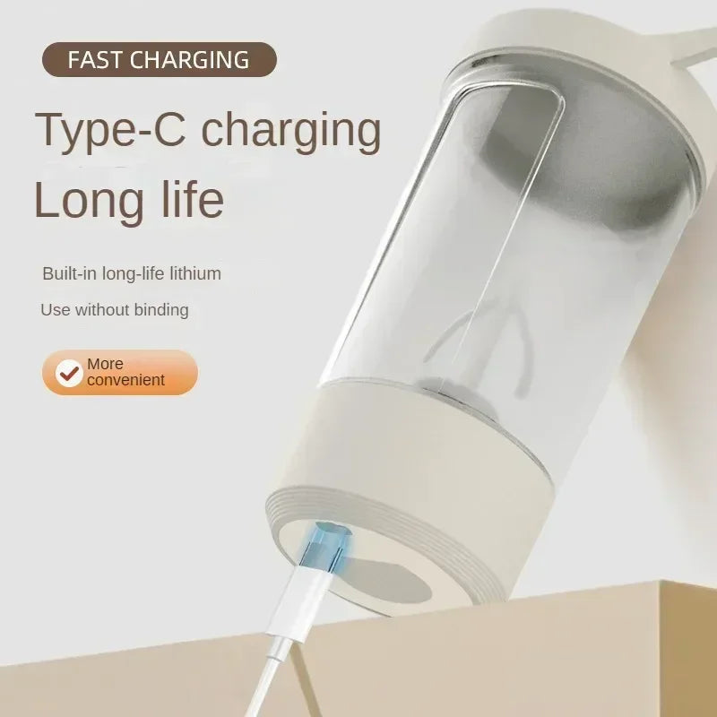 450ml USB Rechargeable Electric Protein Shaker Bottle