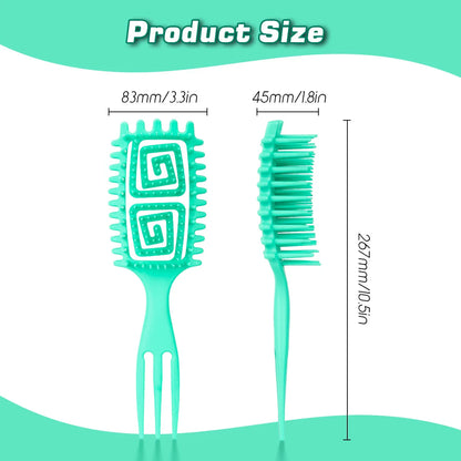 Curly Hair Detangling Brush with Scalp Massage