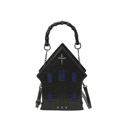 PU Gothic Floral Tote Shoulder Bag for Women