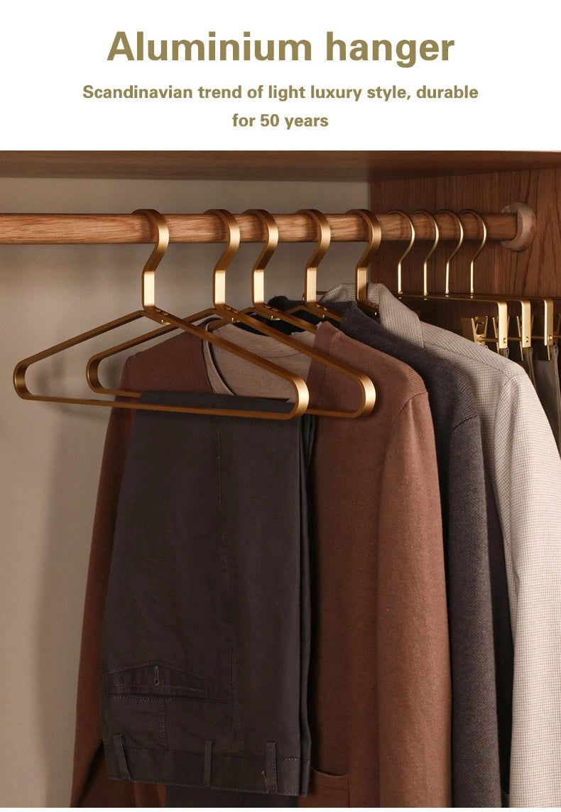 Aluminum Alloy Clothes Hangers Set