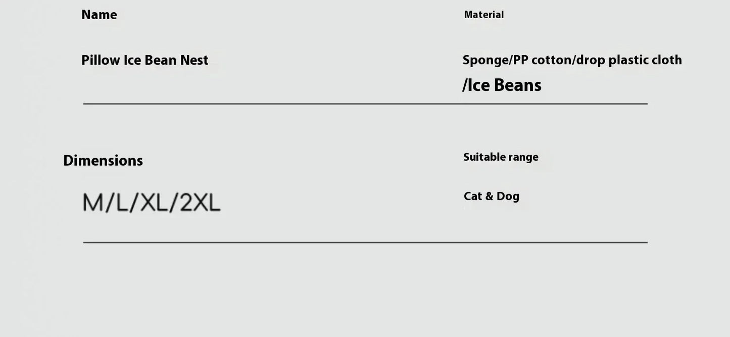 Premium Cooling Pet Lounger Bed