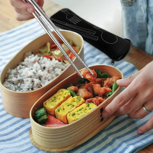 Portable Cutlery Storage Bag with Zipper