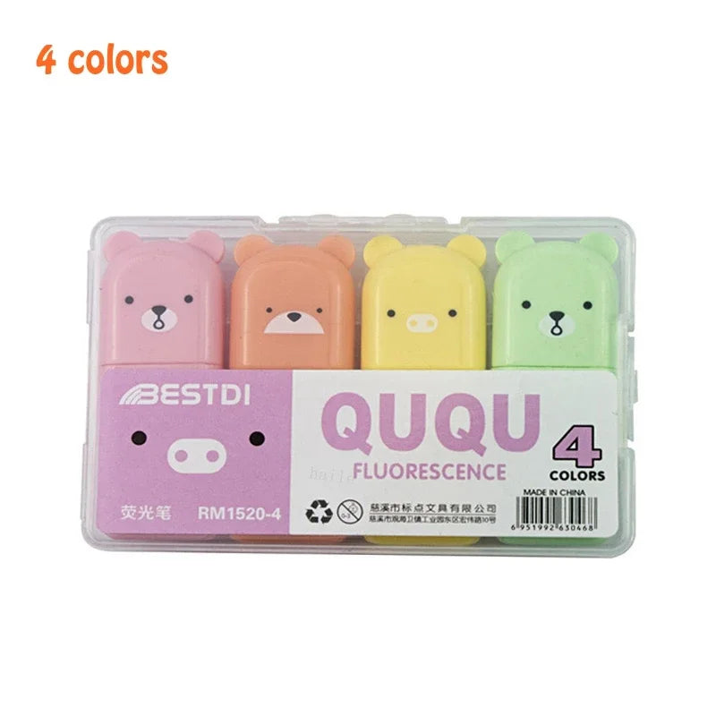 Cute Mini Pastel Highlighter Pen Set