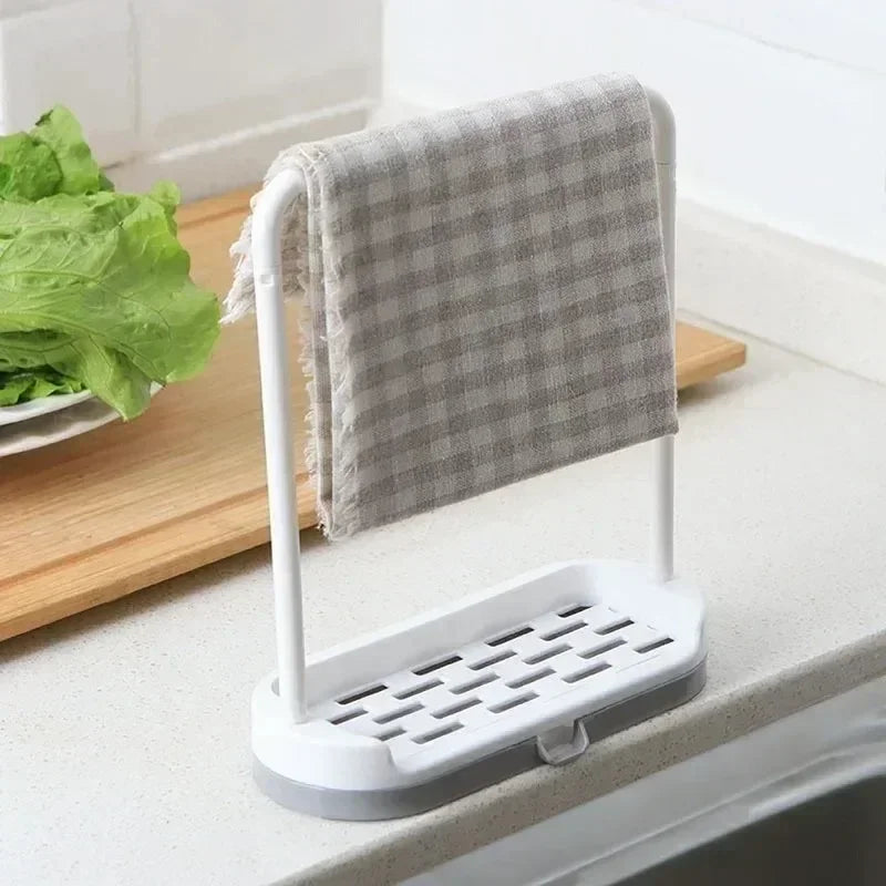 Kitchen Sink Towel & Sponge Organizer Rack