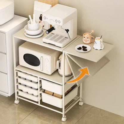 Rolling Kitchen Storage Cart with 6 Drawers