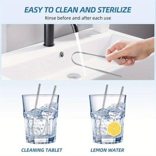 Stainless Steel Tongue Scraper Set