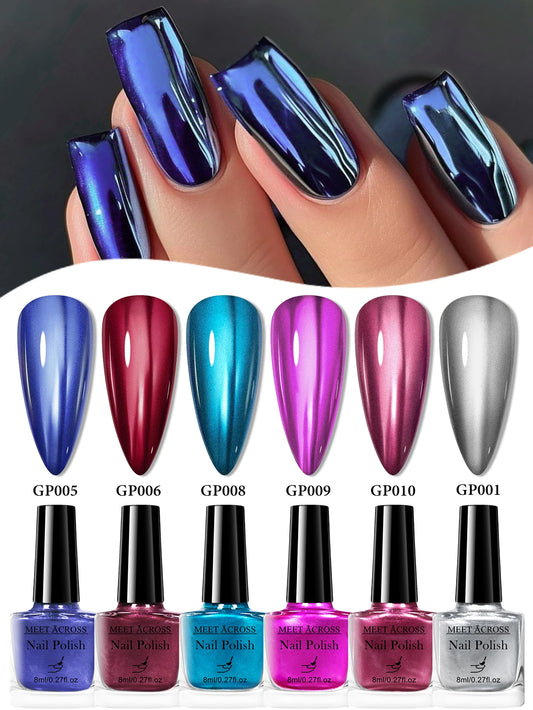Mirror Metallic Nail Polish Set
