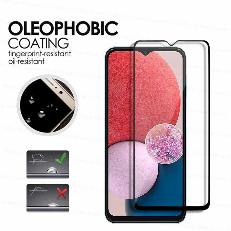 9H HD Tempered Glass Screen & Camera Lens Protector for Samsung Galaxy
