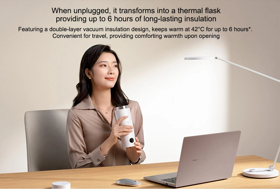 350ml Travel Electric Kettle & Temperature Control Thermos
